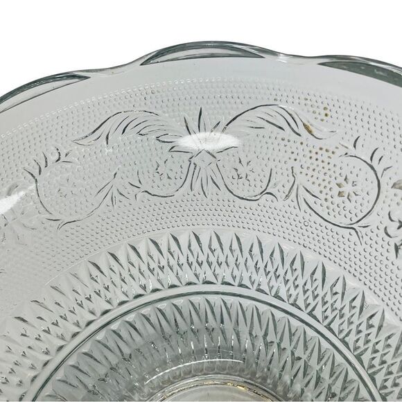 Vintage Kig Malaysia Fleur de Lis Punch Bowl - Picture 3 of 7